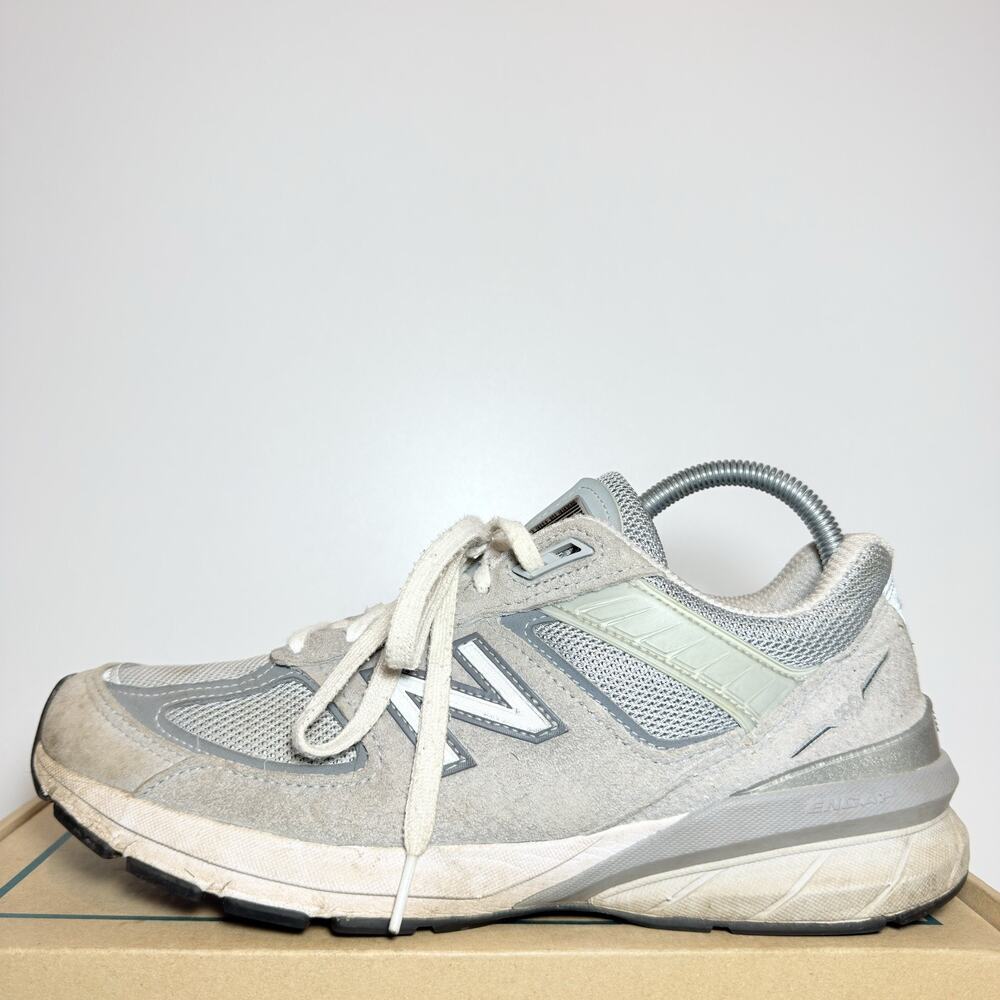 New Balance 990v5 Grey Suede Mesh Womens Size 10 Running Shoes Walking Sneaker
